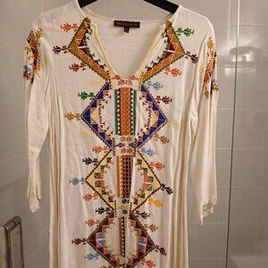 *Rare* Kate Moss for Topshop Embroidered Ivory Dress